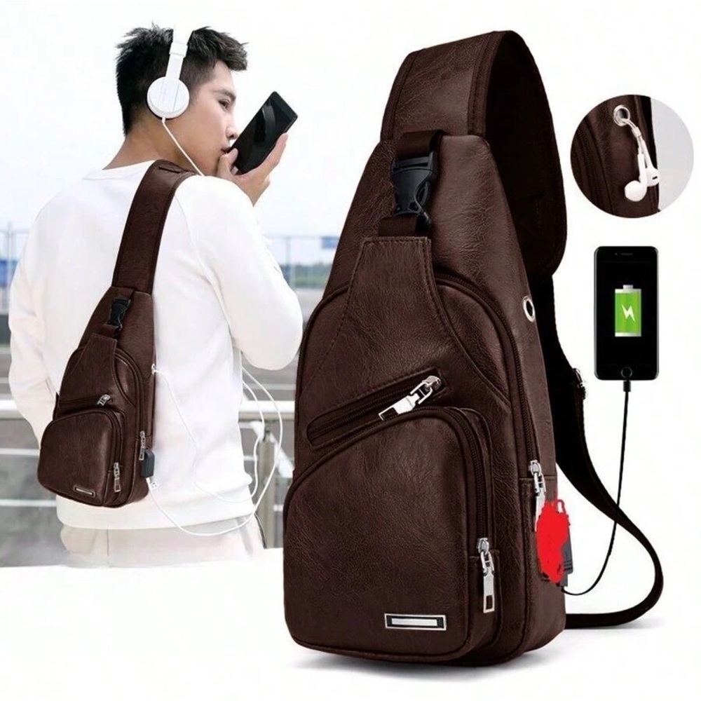 NWOT Man Crossbody Bag Traveling Carry Trip BackPack y2k Bag
